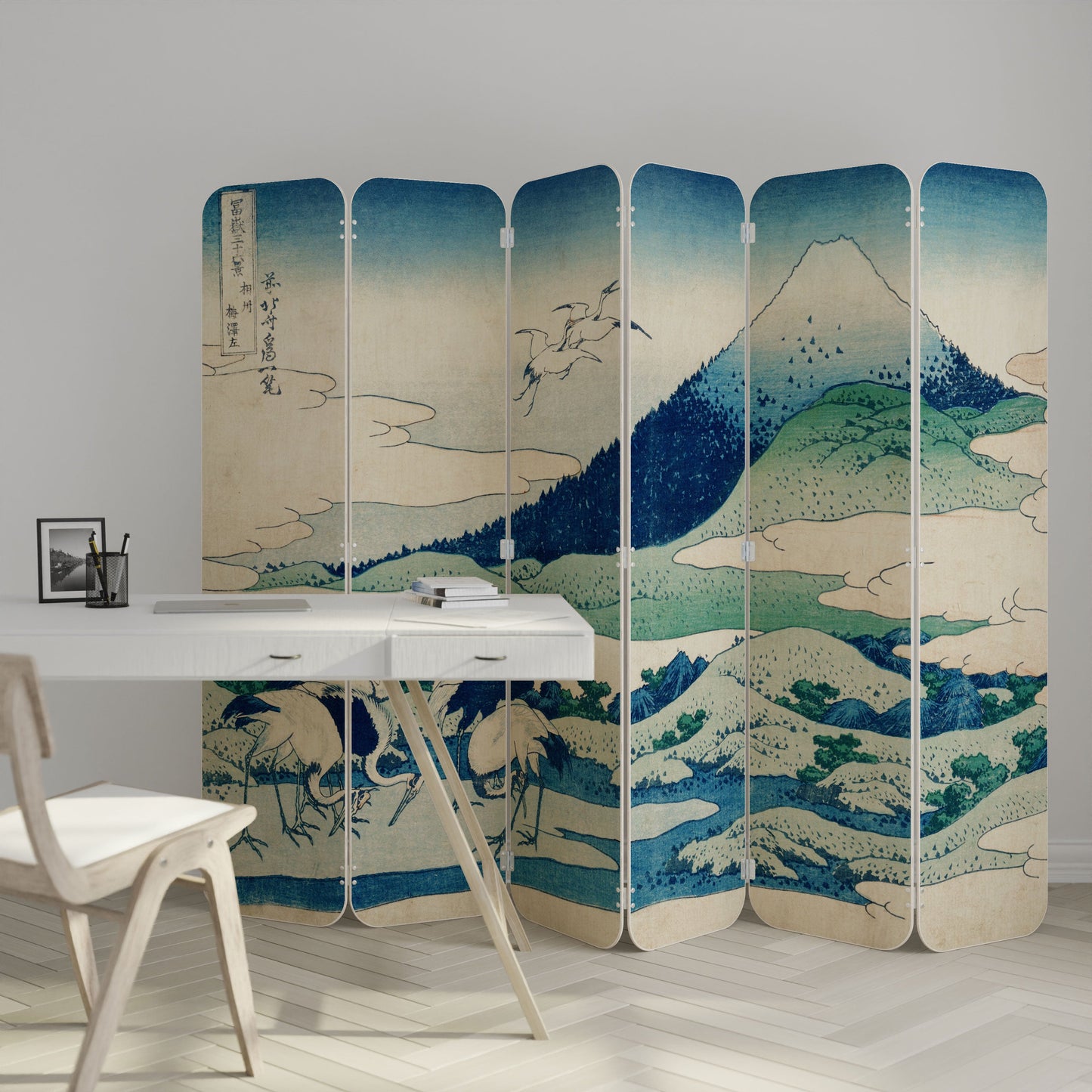 UMEZAWA MANOR 6-Panel Plywood Room Divider