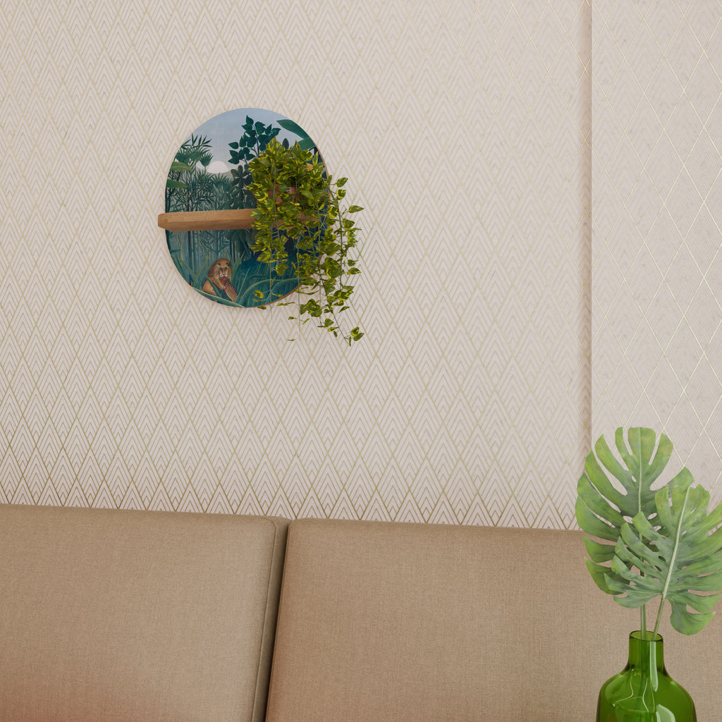 THE REPAST OF THE LION Decorative Art Shelf