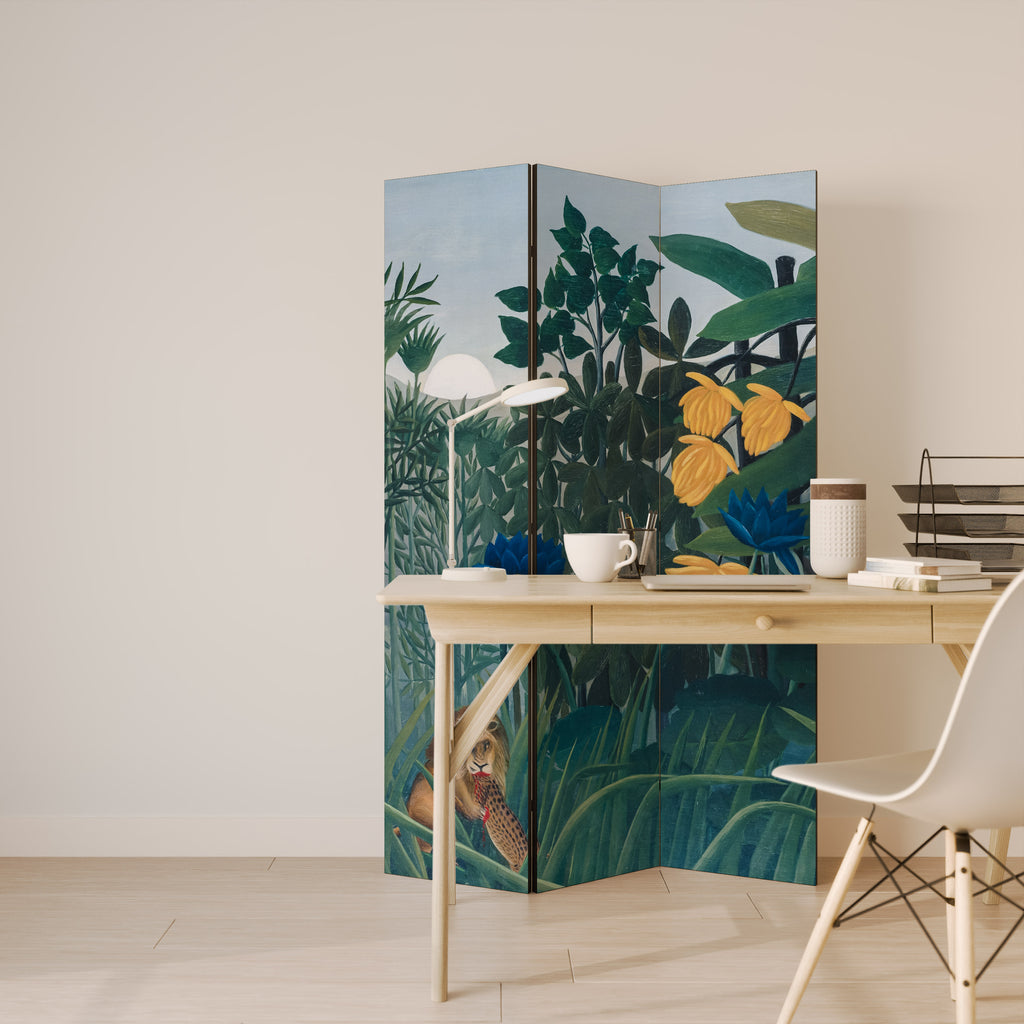 THE REPAST OF THE LION Biombo de 3 paneles