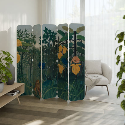 THE REPAST OF THE LION 5-Panel Plywood Room Divider