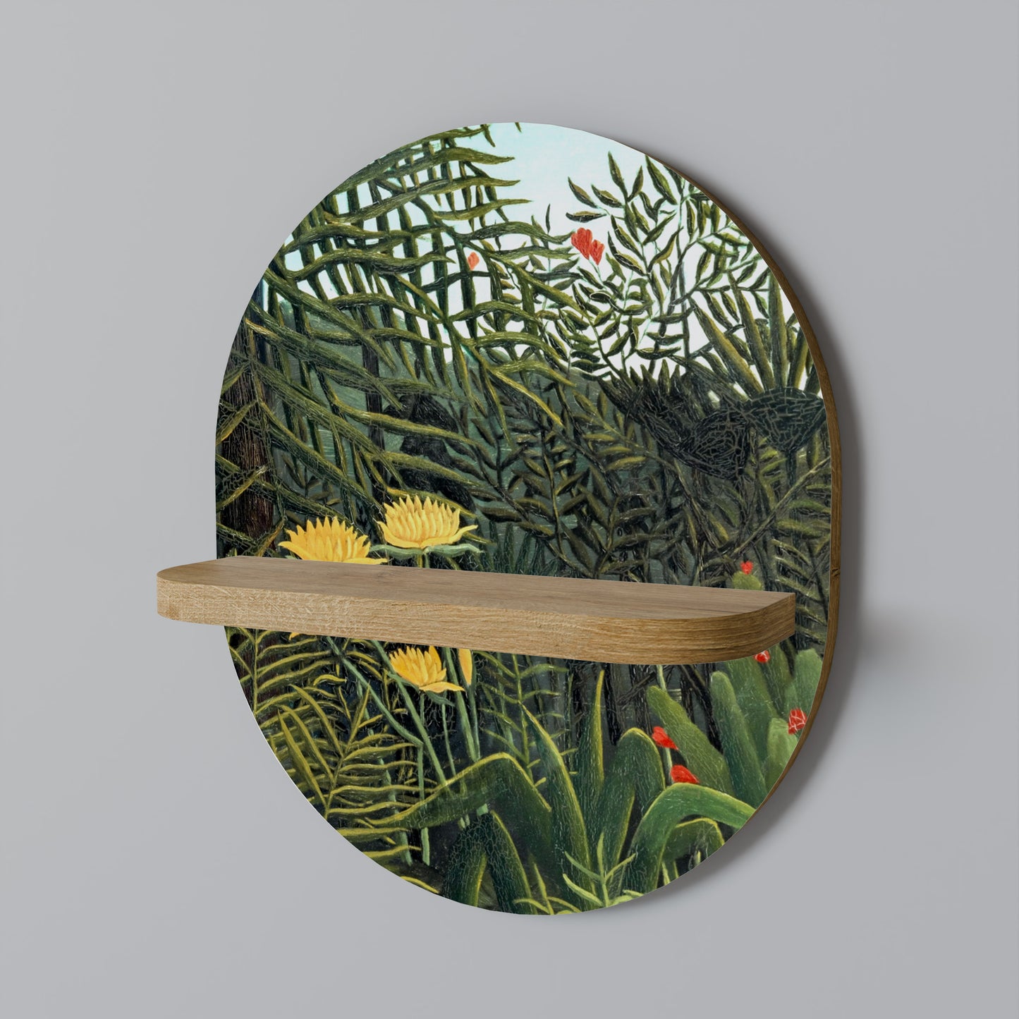 VIRGIN FOREST WITH SUNSET Art Shelf