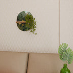 VIRGIN FOREST WITH SUNSET Decorative Art Shelf