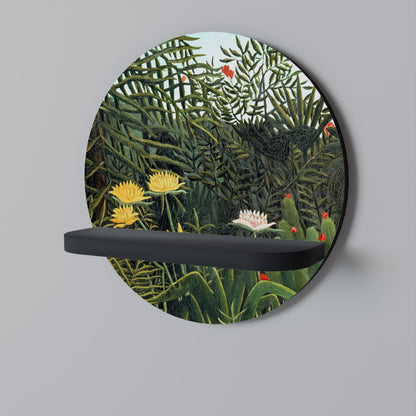 VIRGIN FOREST WITH SUNSET Art Shelf