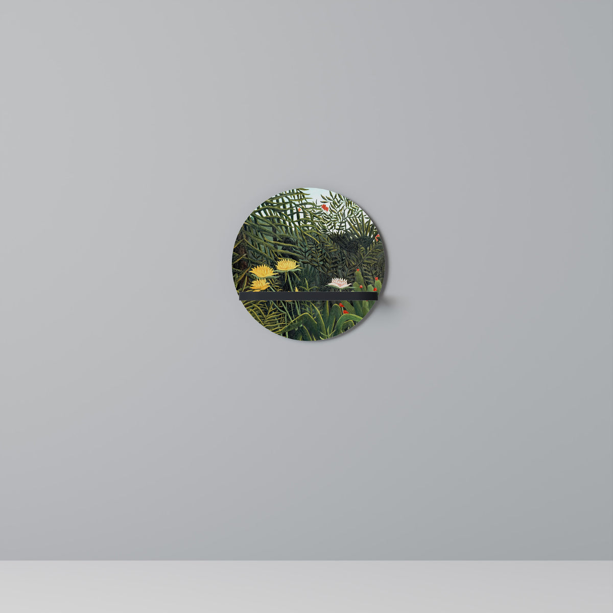 VIRGIN FOREST WITH SUNSET Art Shelf