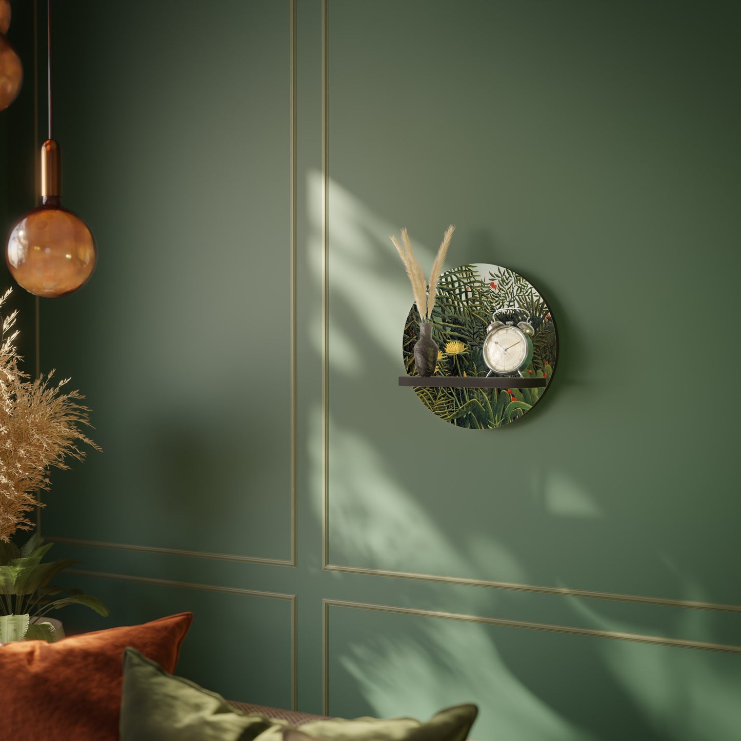 VIRGIN FOREST WITH SUNSET Art Shelf