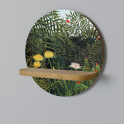 VIRGIN FOREST WITH SUNSET Art Shelf