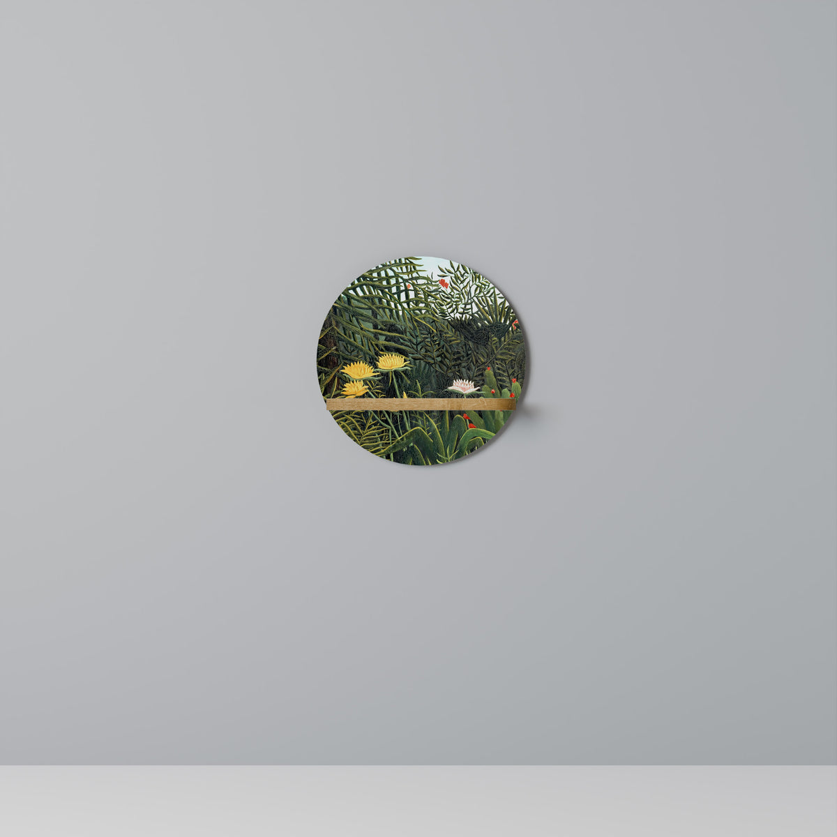 VIRGIN FOREST WITH SUNSET Art Shelf