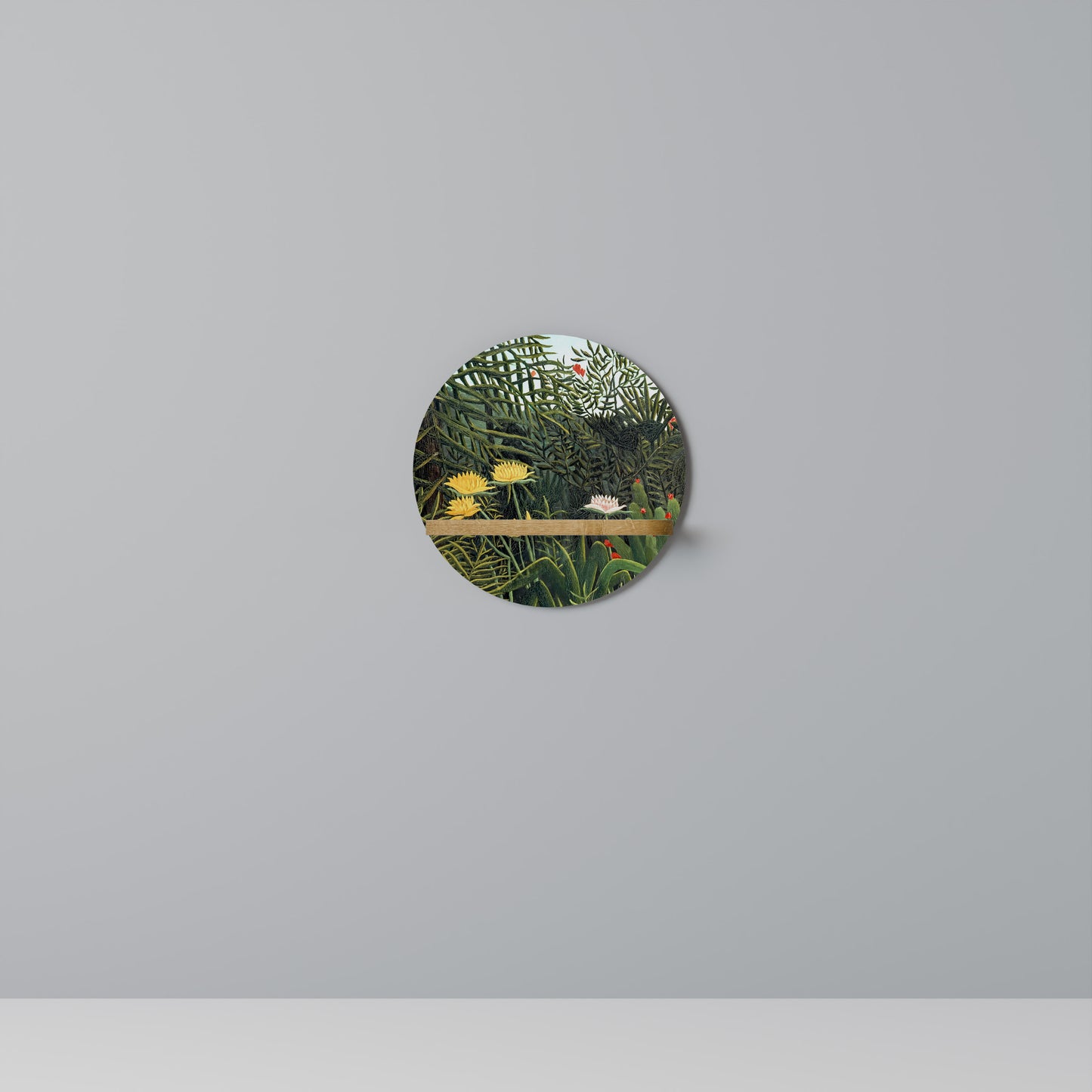 VIRGIN FOREST WITH SUNSET Art Shelf