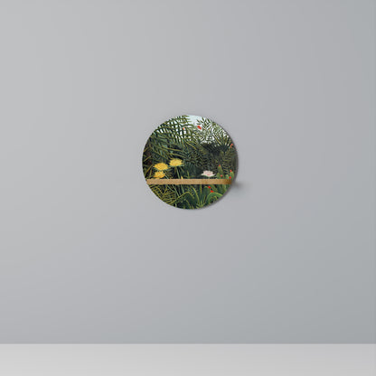 VIRGIN FOREST WITH SUNSET Art Shelf