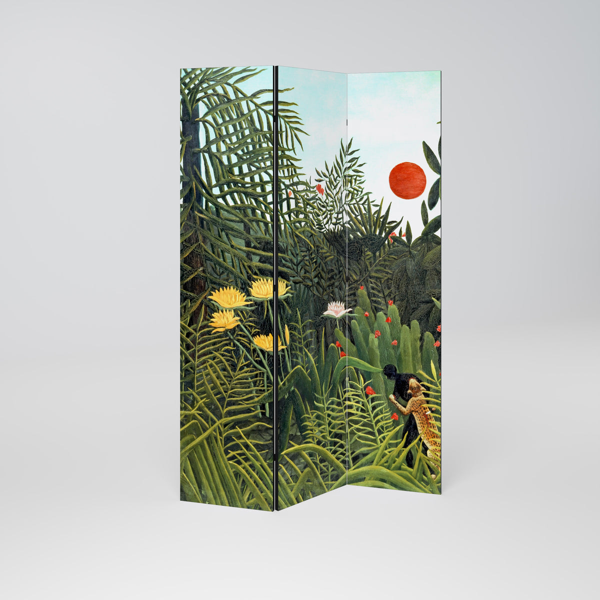 VIRGIN FOREST WITH SUNSET 3-teiliger Paravent