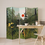 VIRGIN FOREST WITH SUNSET 5-Panel Room Divider