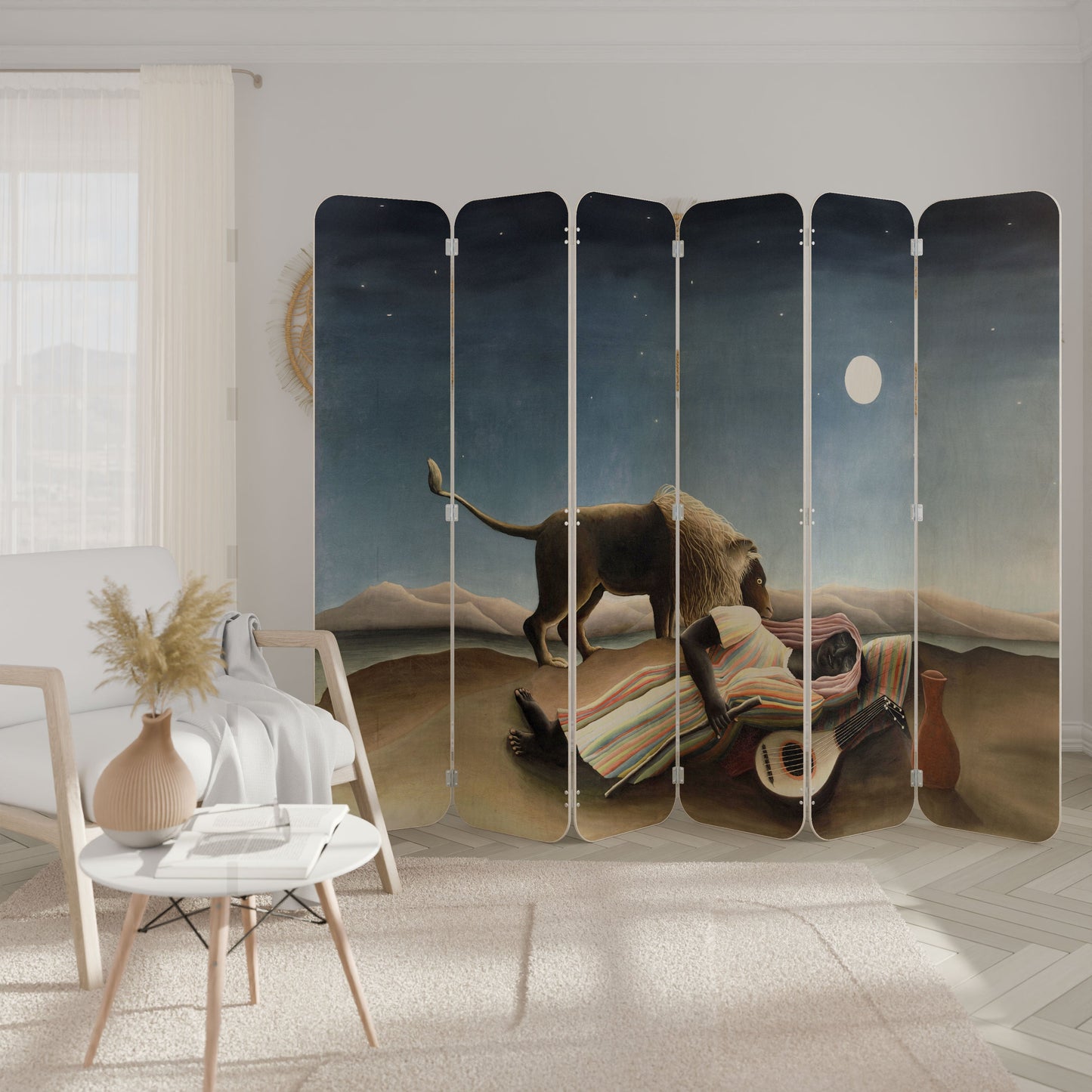 THE SLEEPING GYPSY 6-Panel Plywood Room Divider