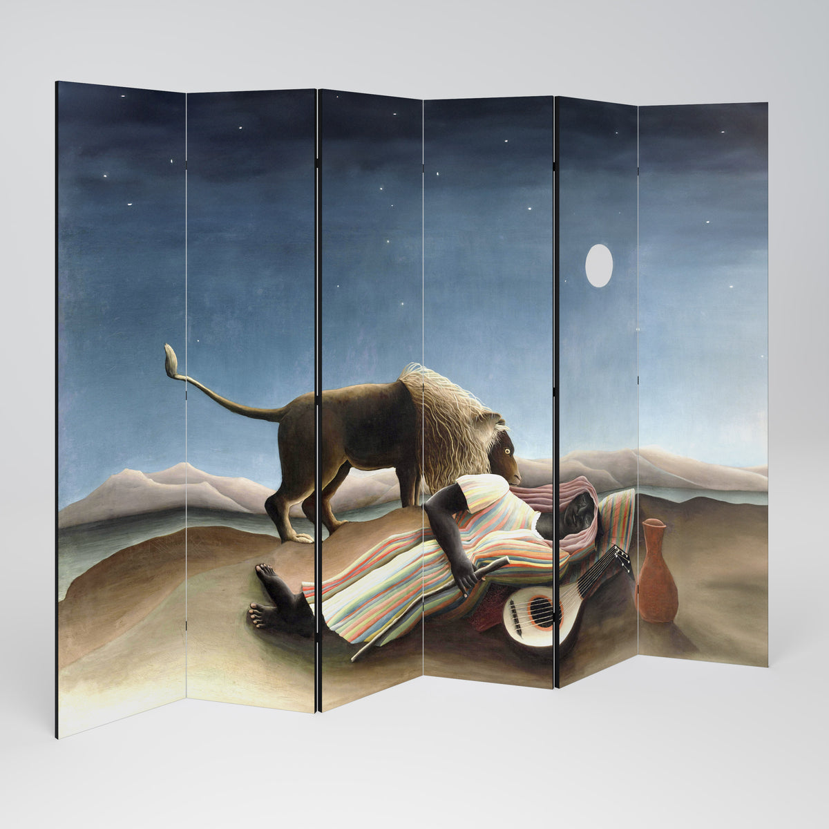 THE SLEEPING GYPSY 6-teiliger Paravent