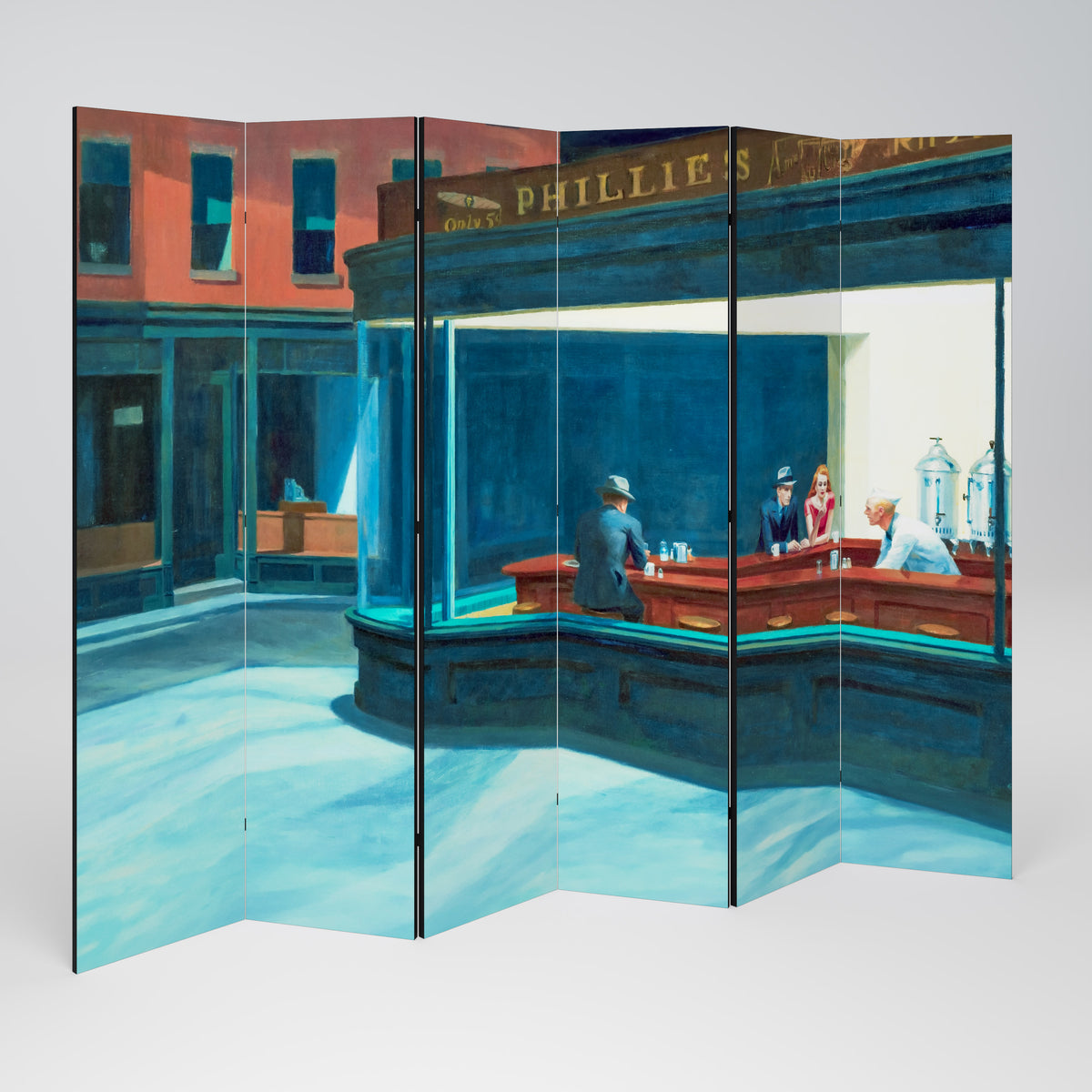 NIGHTHAWKS 6-teiliger Paravent