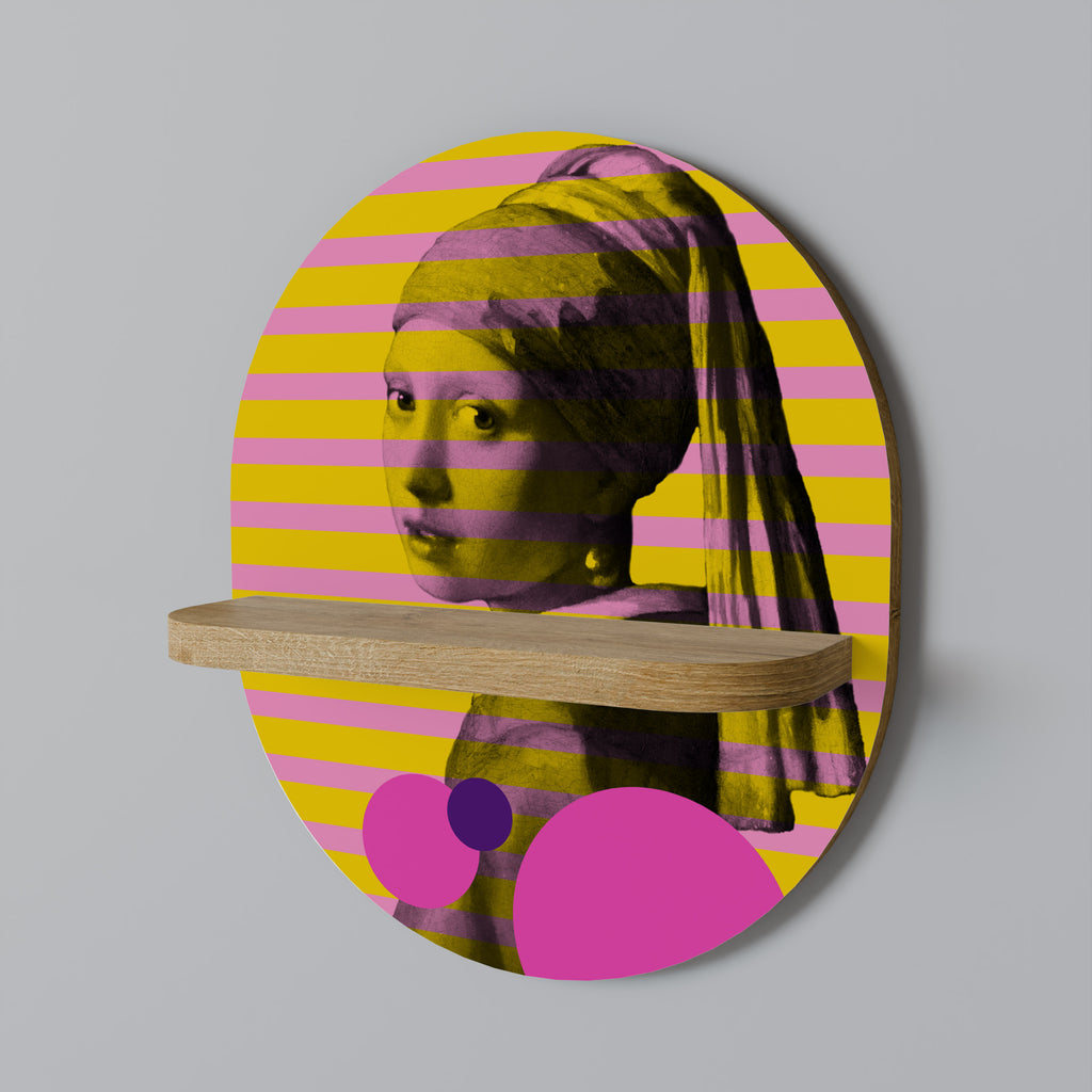 HER WITH A PEARL Decorative Art Shelf