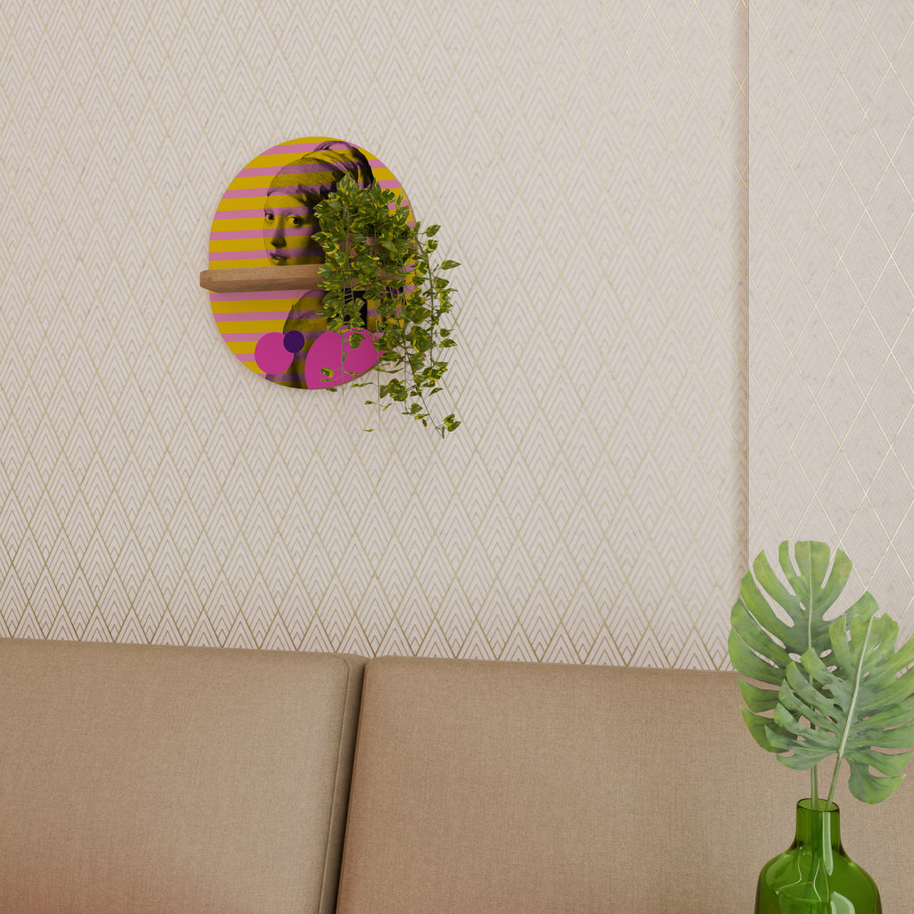 HER WITH A PEARL Decorative Art Shelf