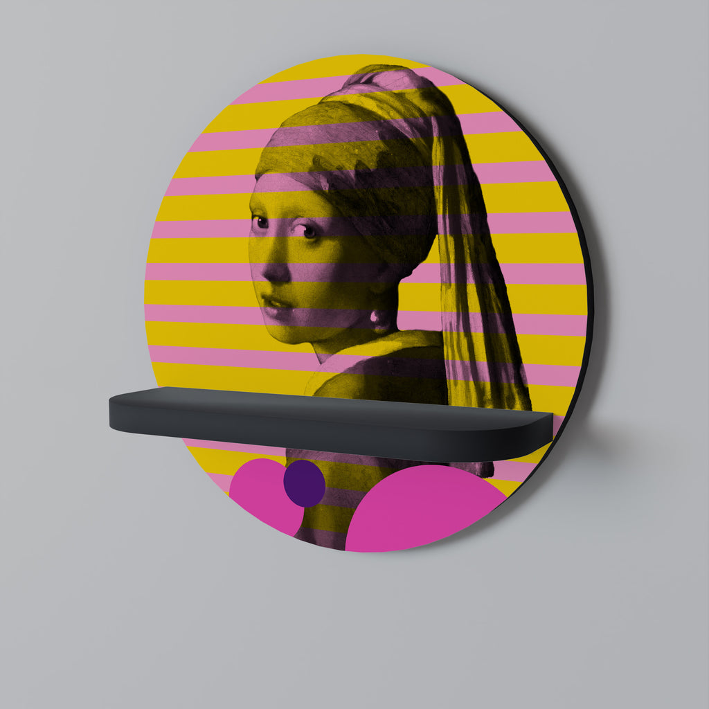 HER WITH A PEARL Decorative Art Shelf