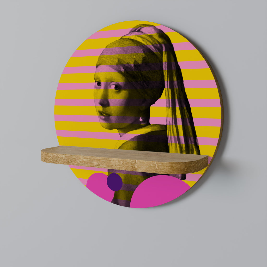 HER WITH A PEARL Decorative Art Shelf