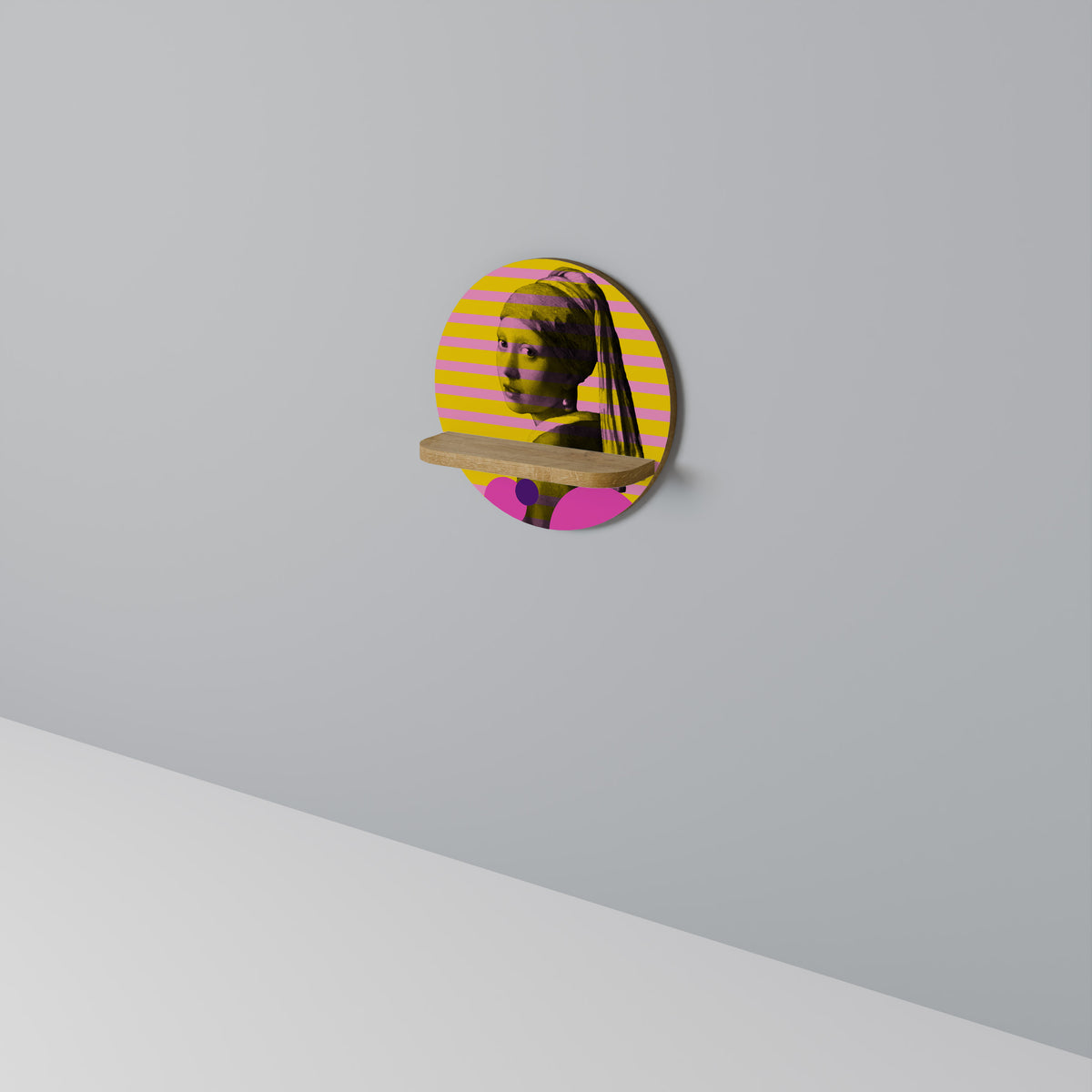 HER WITH A PEARL Dekoratives Wandregal