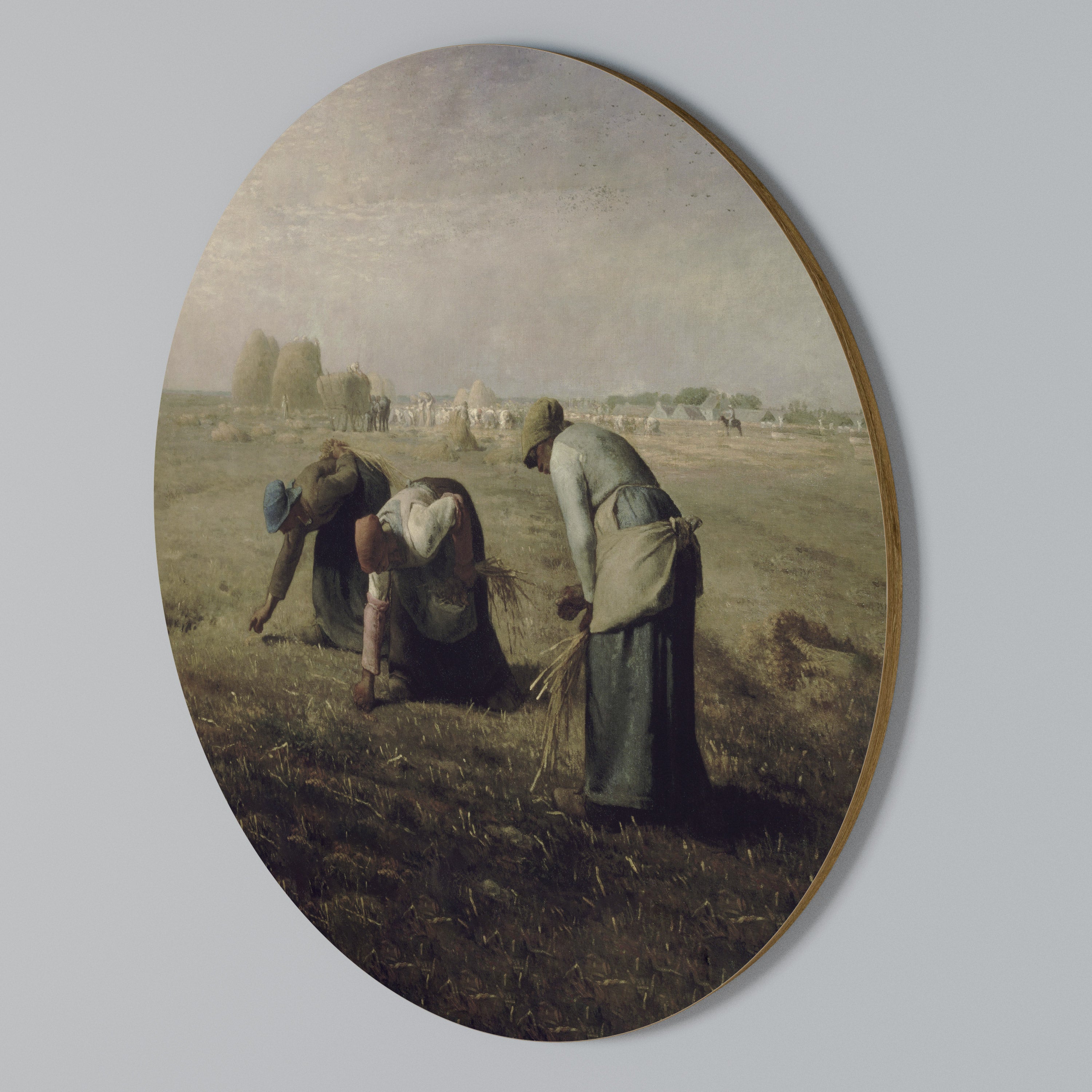 THE GLEANERS Round Wall Art