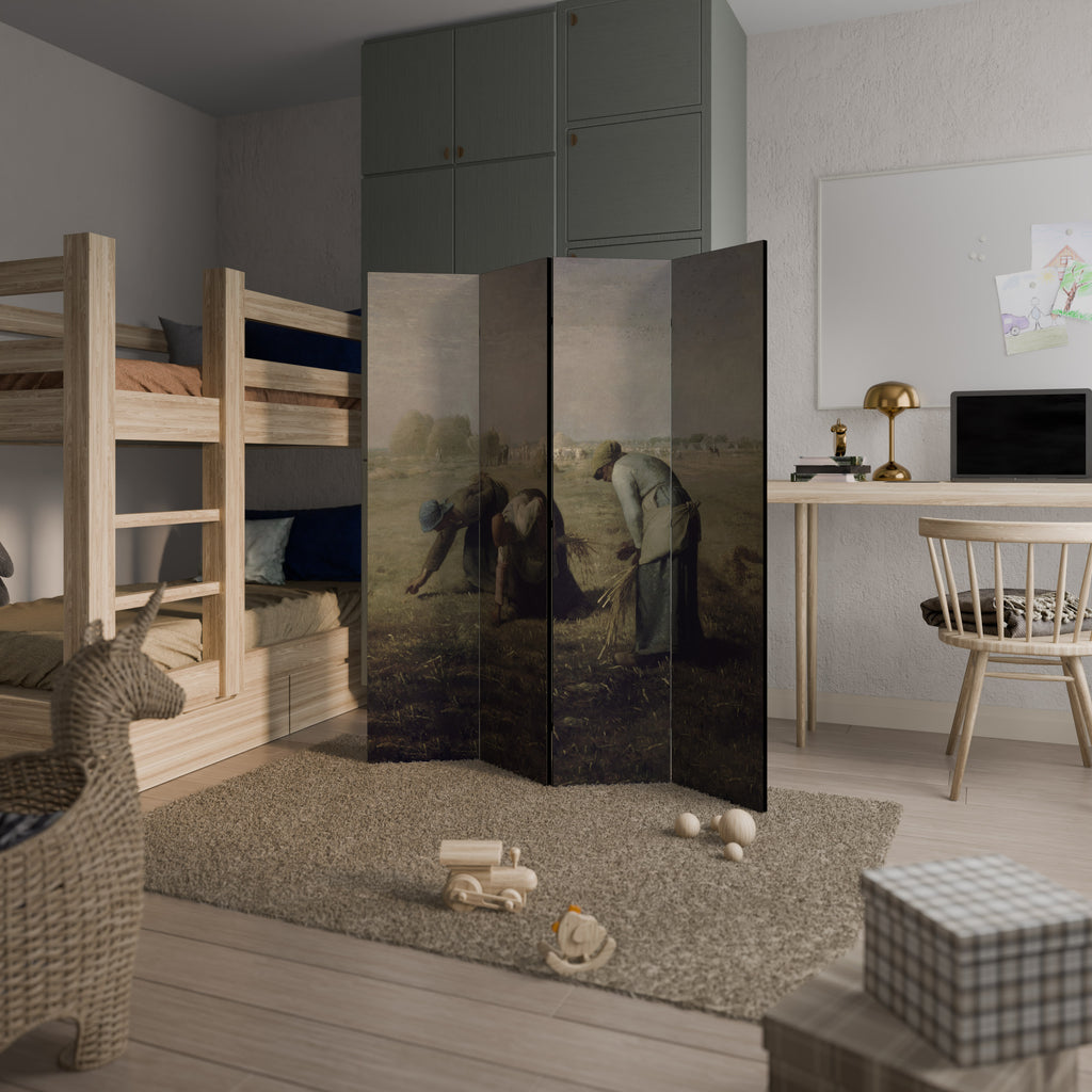 THE GLEANERS Biombo de 4 paneles