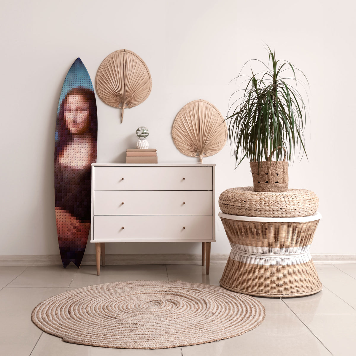 CONSTRUCTIVE ART Διακοσμητική σανίδα Surf