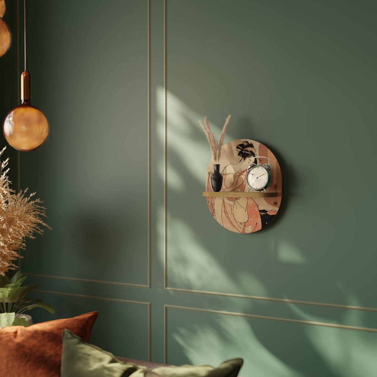 WOMAN, CAT AND EXTRA BROWN Διακοσμητικό Ράφι Art Shelf