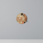 WOMAN, CAT AND EXTRA BROWN Decorative Art Shelf