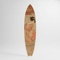 WOMAN, CAT AND EXTRA BROWN Surfboard Decorative Panel