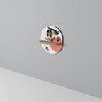 BUBBLE CAT SKETCH Dekoratives Wandregal