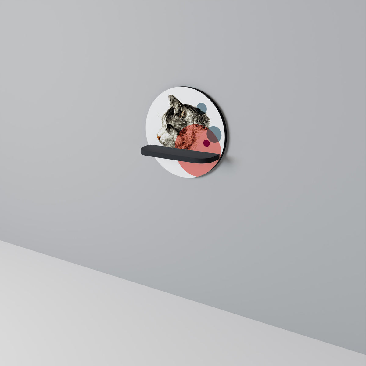 BUBBLE CAT SKETCH Art Shelf