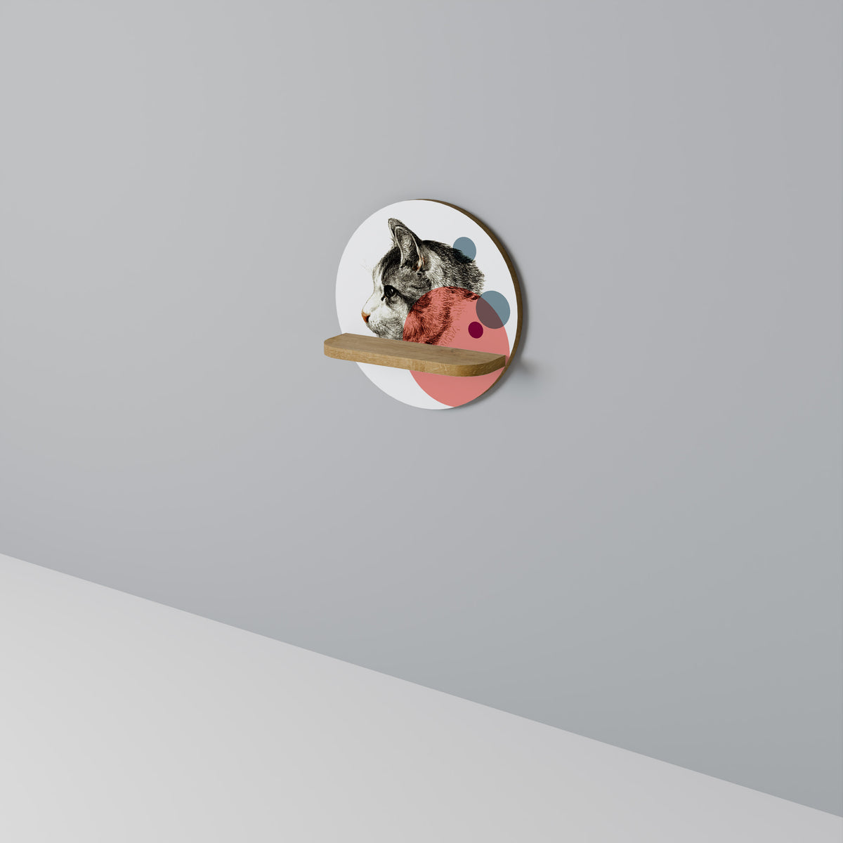 BUBBLE CAT SKETCH Art Shelf