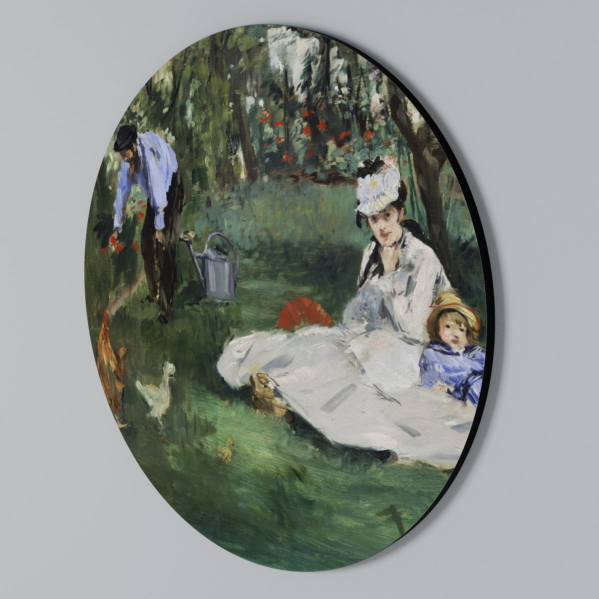 GARDEN OF CHARMS Rundes Wandbild