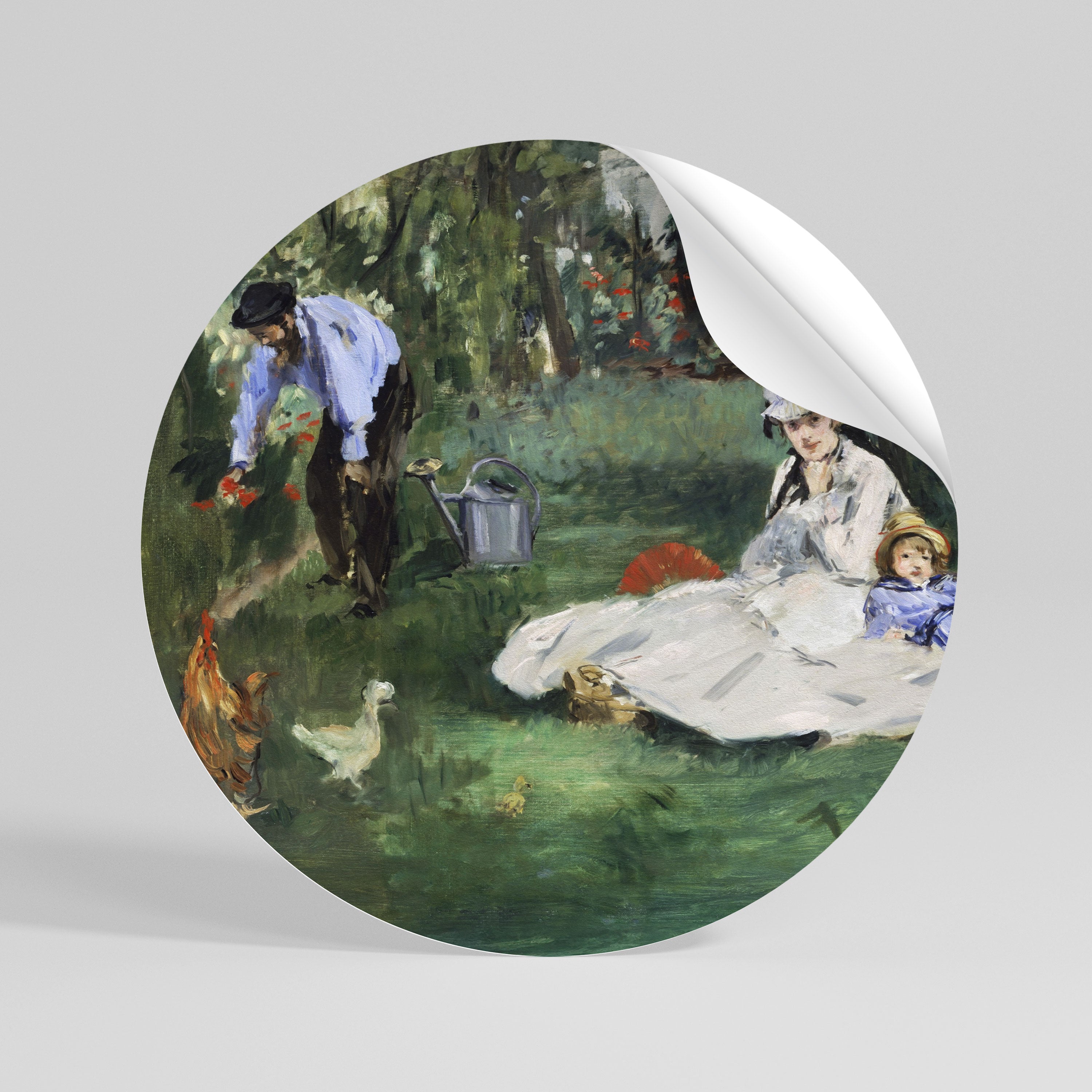 GARDEN OF CHARMS Rund väggdekal