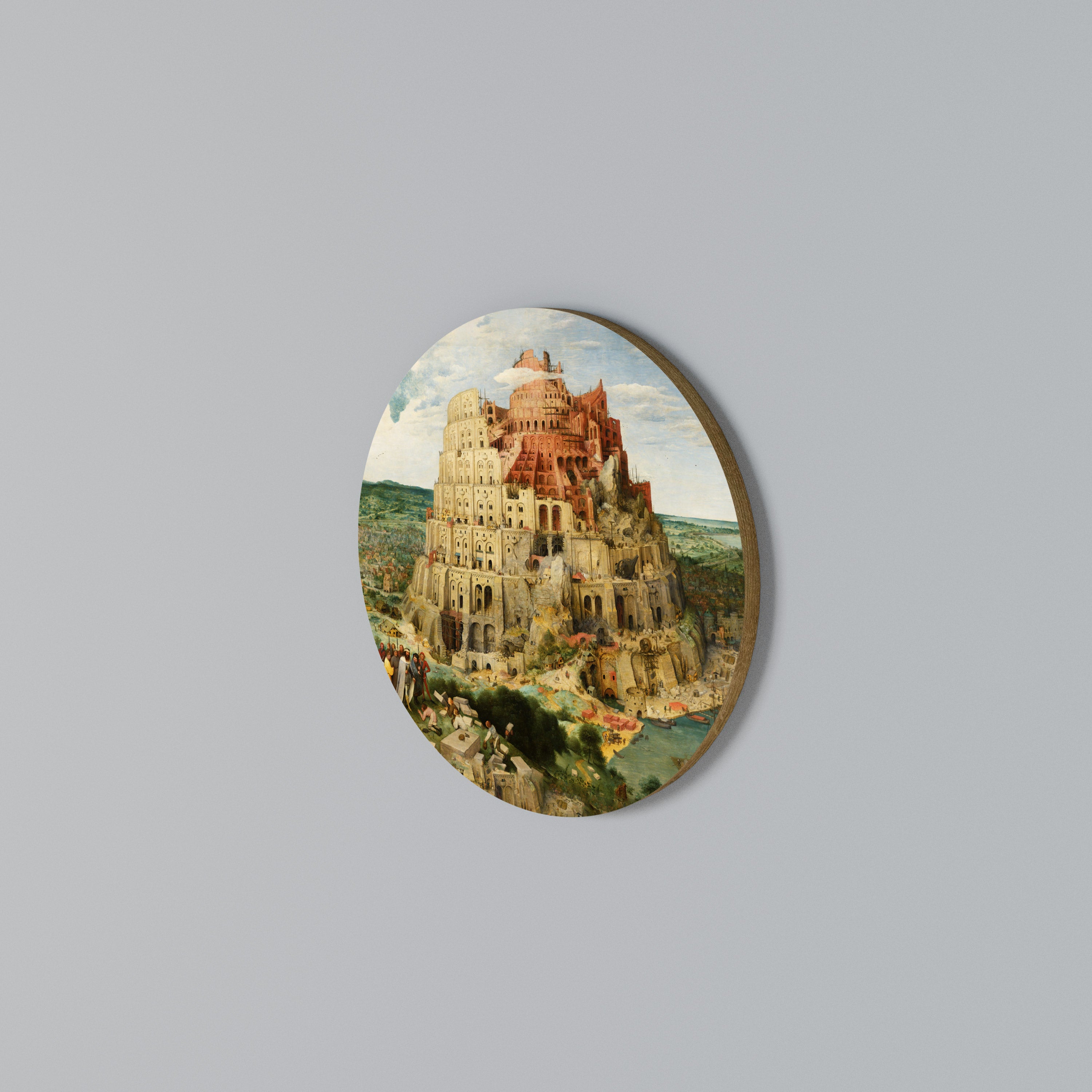 ECHOES OF AMBITION Round Wall Art