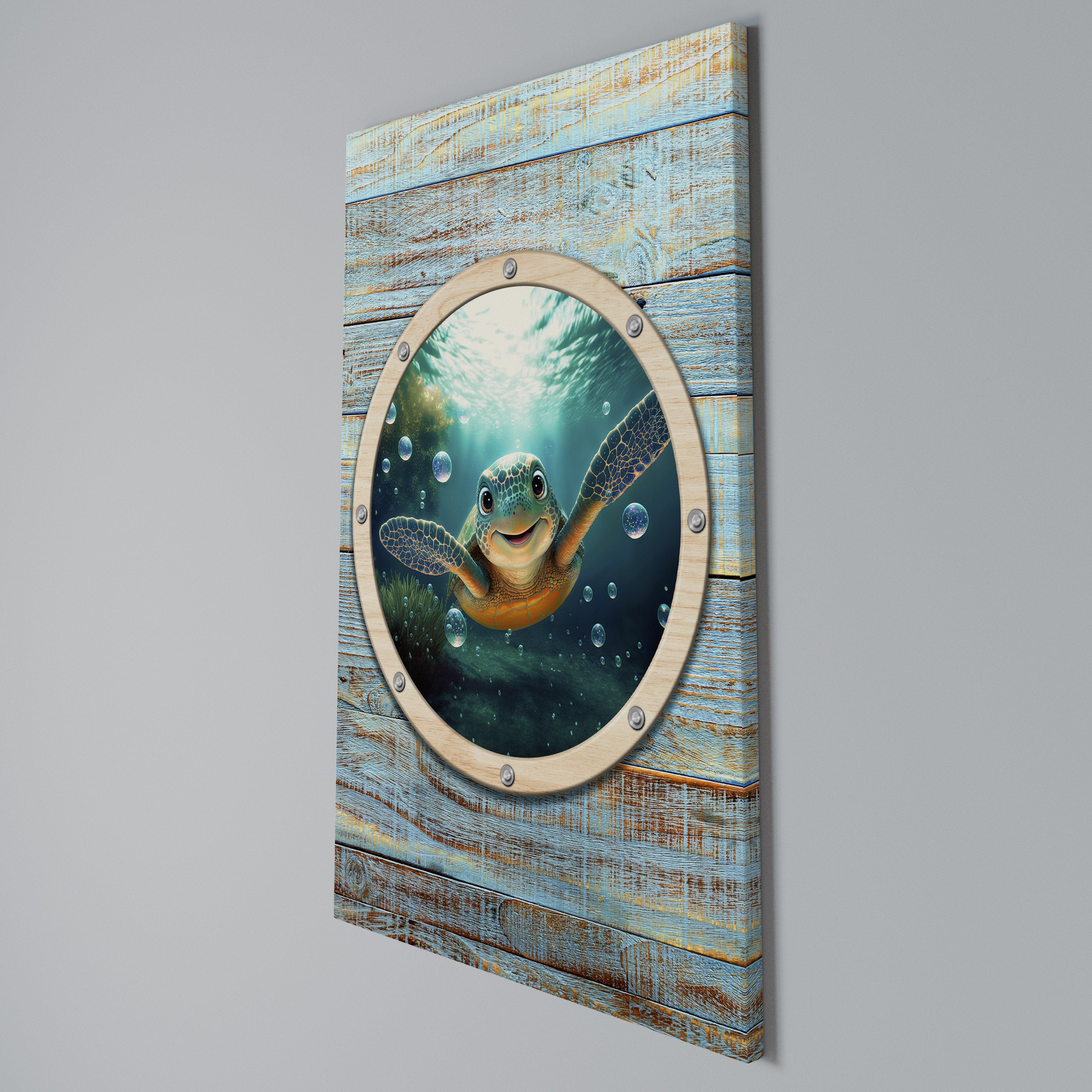 SEASIDE JOY Vertical Canvas Print