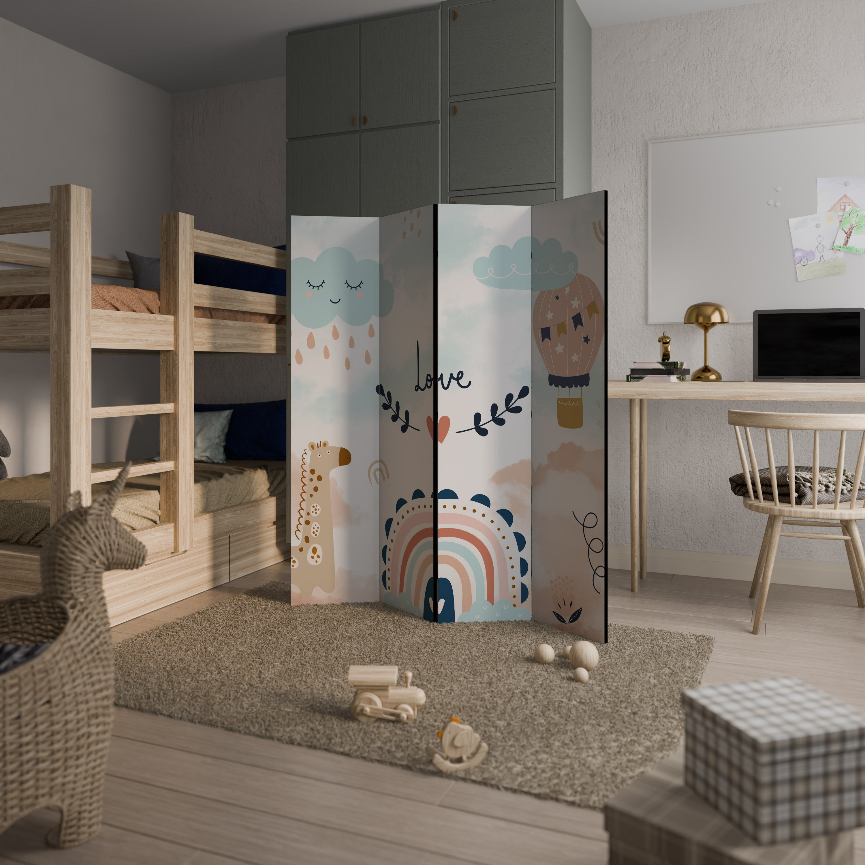 LOVELY DREAMS 4-teiliger Paravent