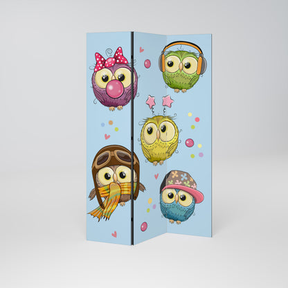OWLY SQUAD 3-teiliger Paravent