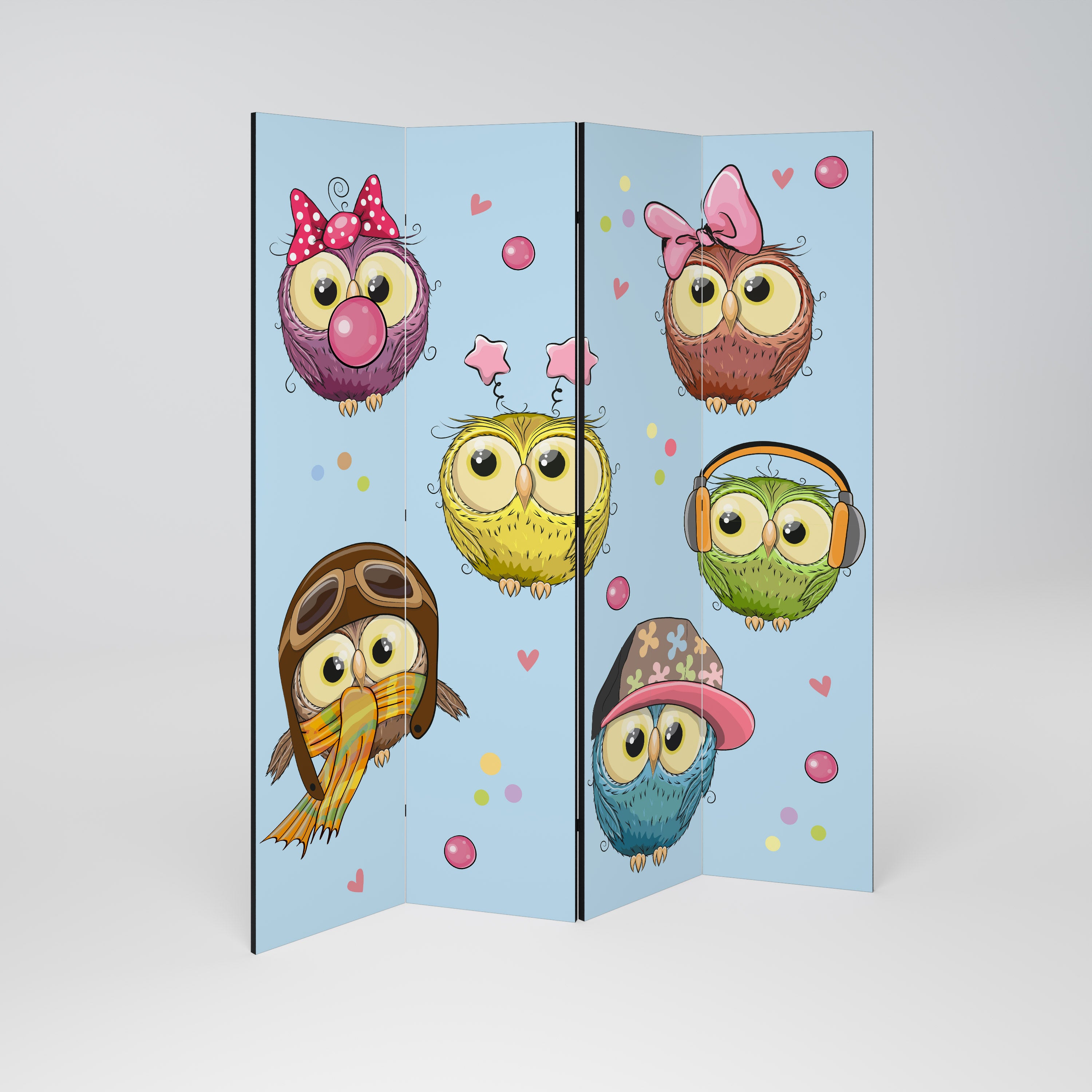 OWLY SQUAD Παραβάν με 4 πάνελ