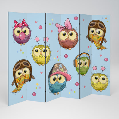 OWLY SQUAD 6-teiliger Paravent