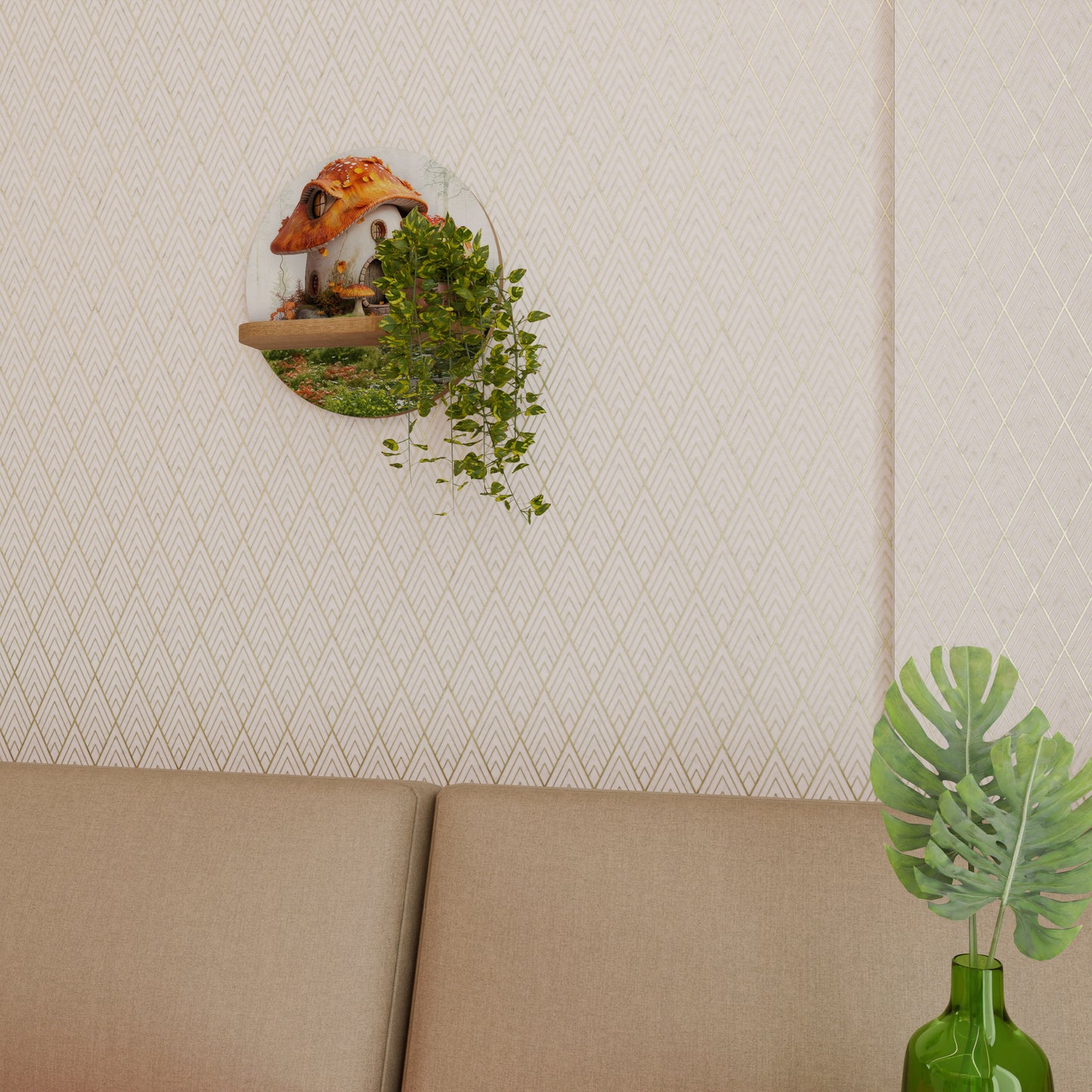 MYSTIC TOADSTOOL Art Shelf