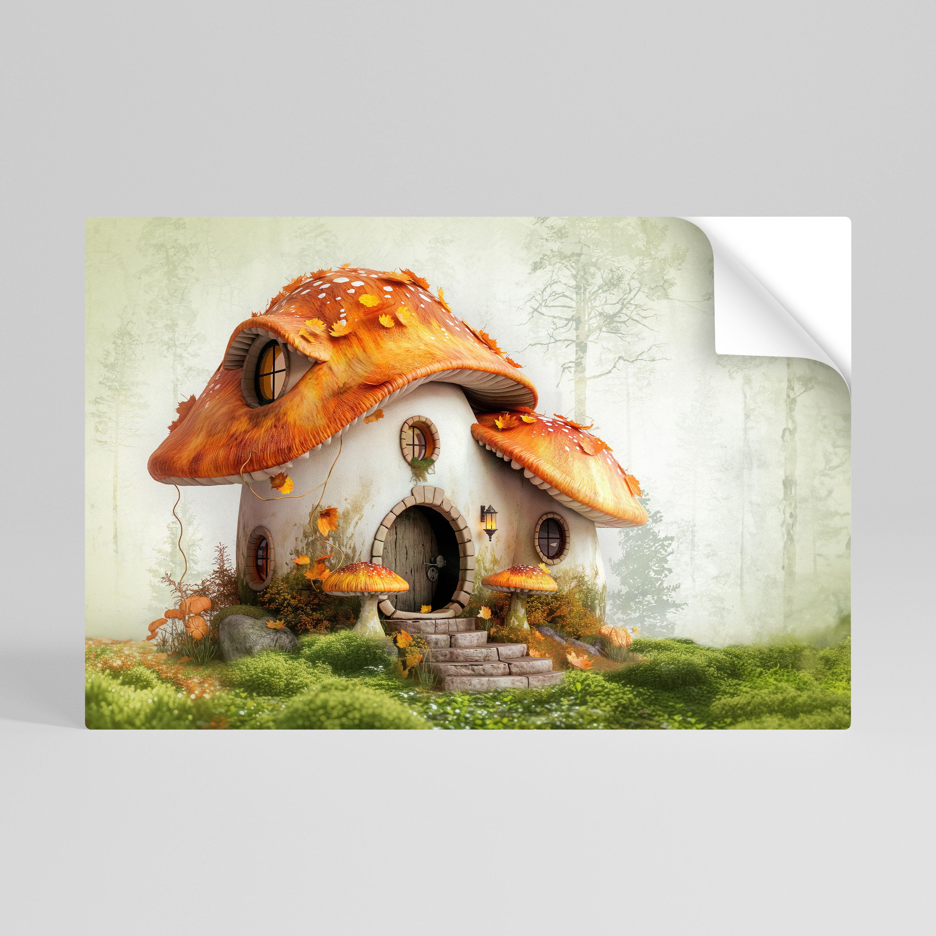 MYSTIC TOADSTOOL Peel and Stick Horizontal Poster