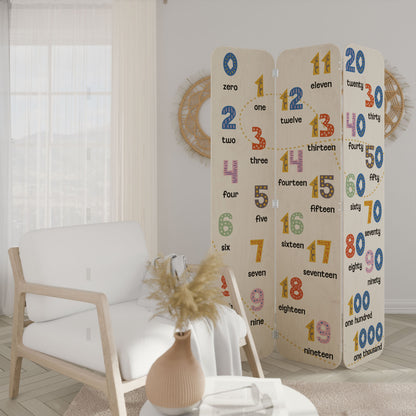 COUNTING LESSON 3-Panel Plywood Room Divider