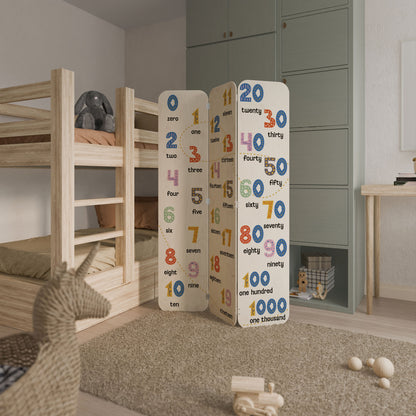 COUNTING LESSON 3-Panel Plywood Room Divider