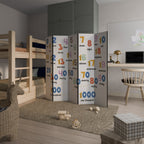 COUNTING LESSON 5dílný paraván