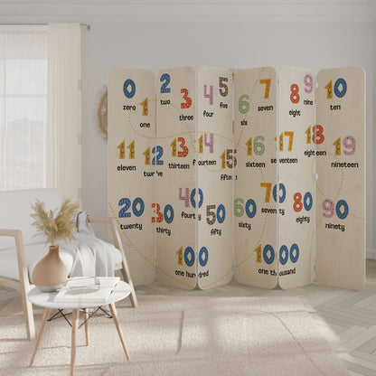 COUNTING LESSON 6-Panel Plywood Room Divider