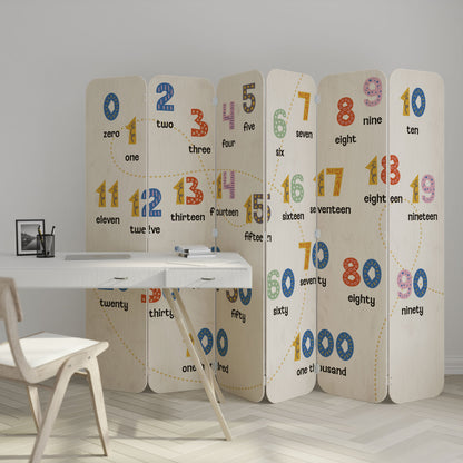 COUNTING LESSON 6-Panel Plywood Room Divider