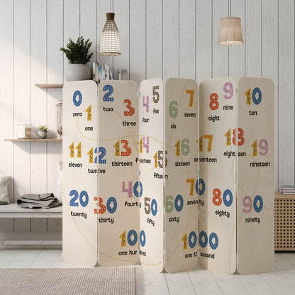 COUNTING LESSON 6-Panel Plywood Room Divider