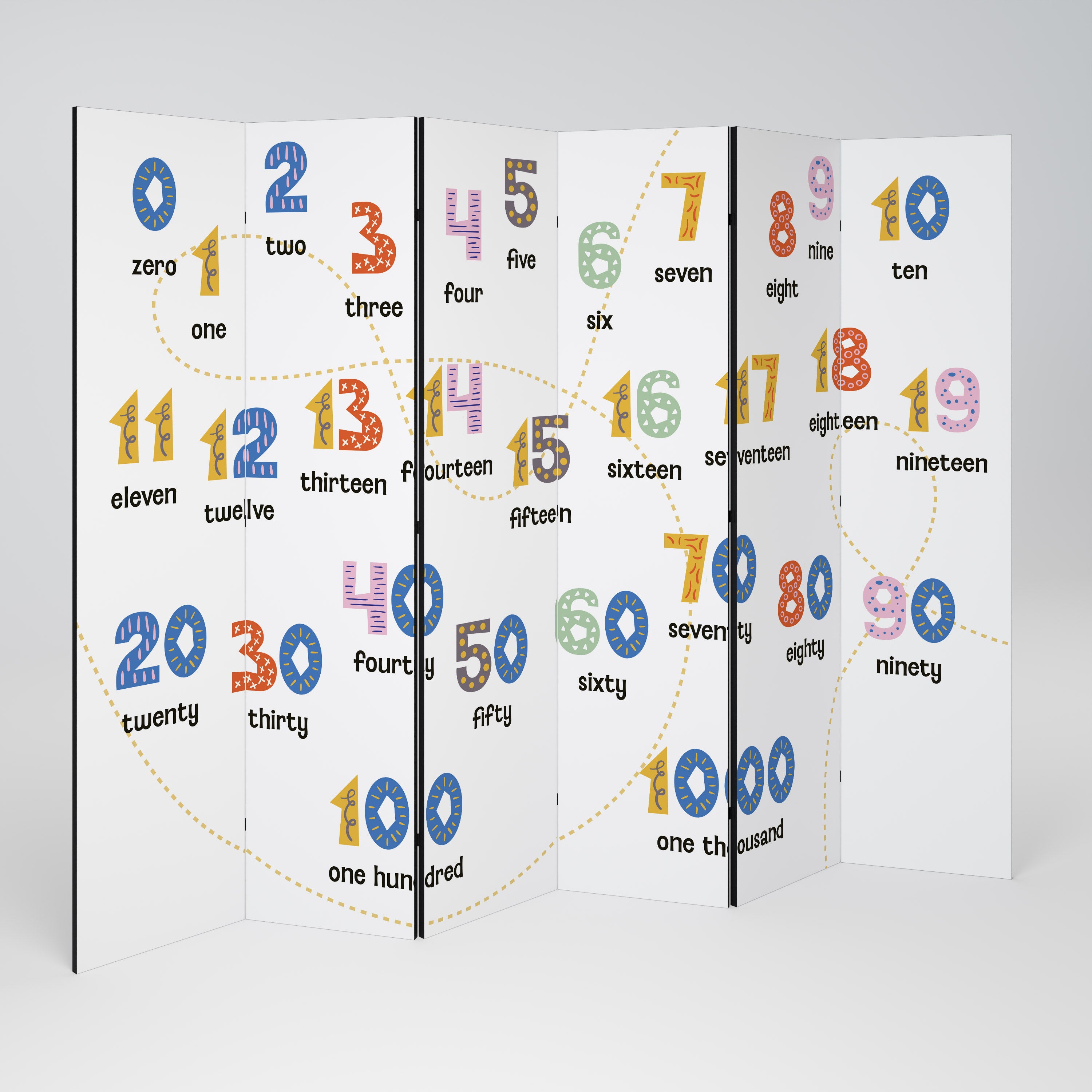 COUNTING LESSON Rumsavdelare 6 paneler