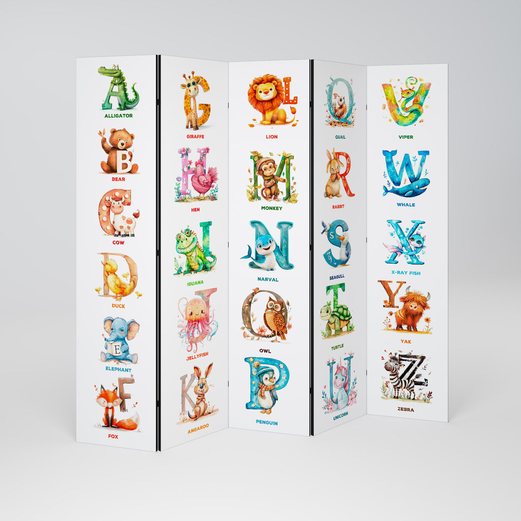 JOYFUL LETTERS 5-teiliger Paravent